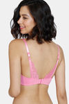 Zivame Beautiful Basics Padded Non Wired 3/4Th Coverage T-Shirt Bra - Pink Cosmos — thumbnail 2